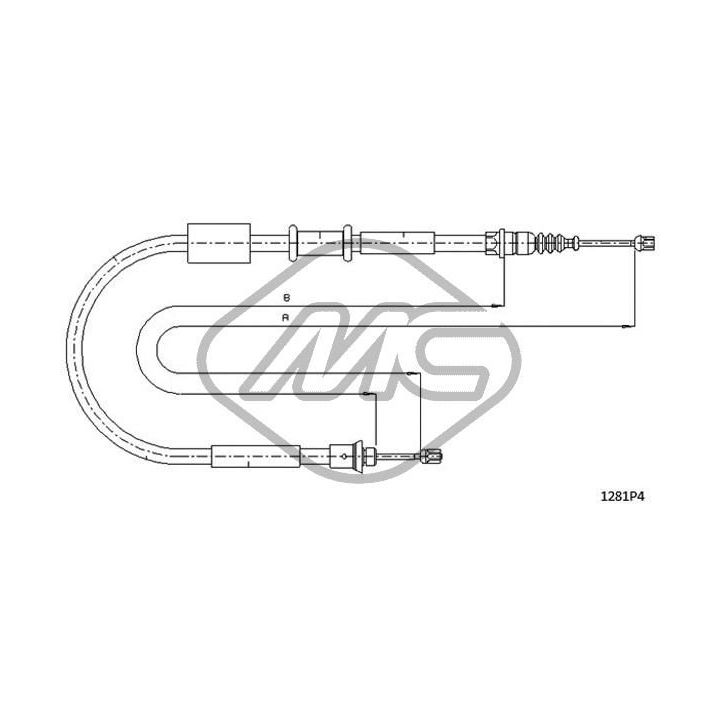 Trosas, stovėjimo stabdys Metalcaucho 81297