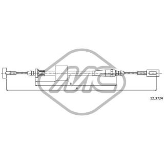 Trosas, stovėjimo stabdys Metalcaucho 81394