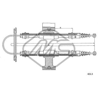 Trosas, stovėjimo stabdys Metalcaucho 82089