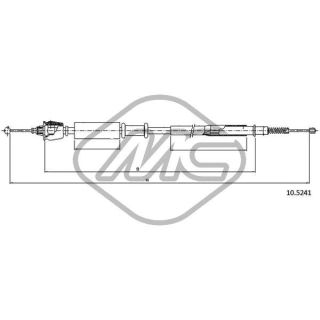 Trosas, stovėjimo stabdys Metalcaucho 82179