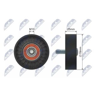 įtempiklio skriemulys, V formos diržas NTY RNK-CT-041