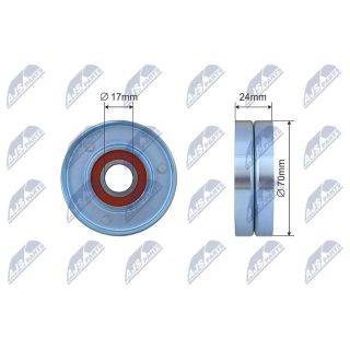 įtempiklio skriemulys, V formos diržas NTY RNK-LR-011