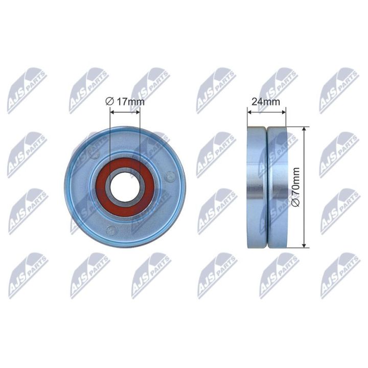 įtempiklio skriemulys, V formos diržas NTY RNK-LR-011