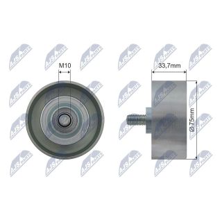 įtempiklio skriemulys, V formos diržas NTY RRK-NS-008