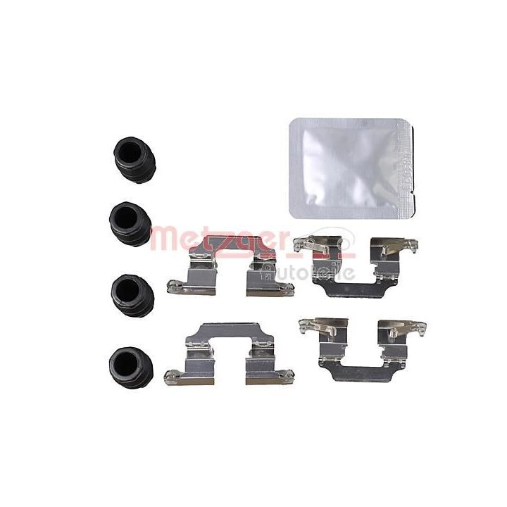 Priedų komplektas, diskinių stabdžių trinkelės METZGER 109-0008