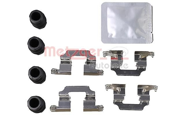 Priedų komplektas, diskinių stabdžių trinkelės METZGER 109-0008