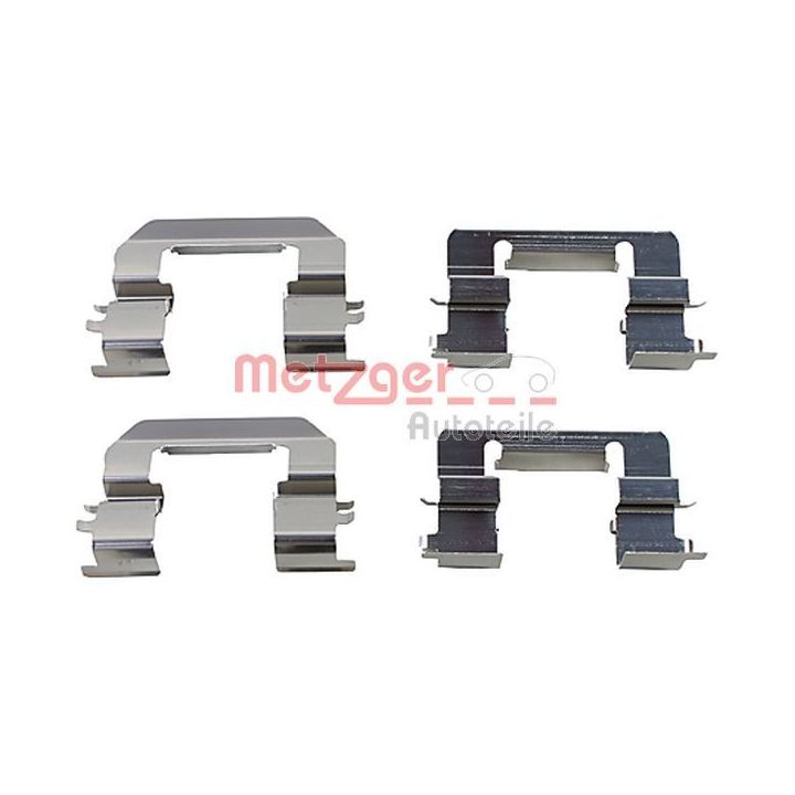 Priedų komplektas, diskinių stabdžių trinkelės METZGER 109-0014