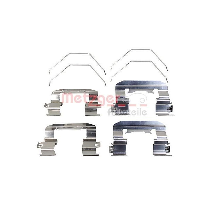 Priedų komplektas, diskinių stabdžių trinkelės METZGER 109-0021