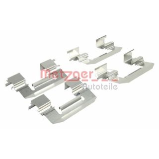 Priedų komplektas, diskinių stabdžių trinkelės METZGER 109-0023