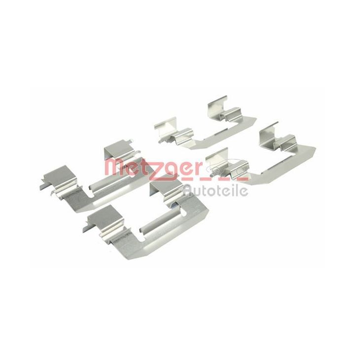 Priedų komplektas, diskinių stabdžių trinkelės METZGER 109-0023