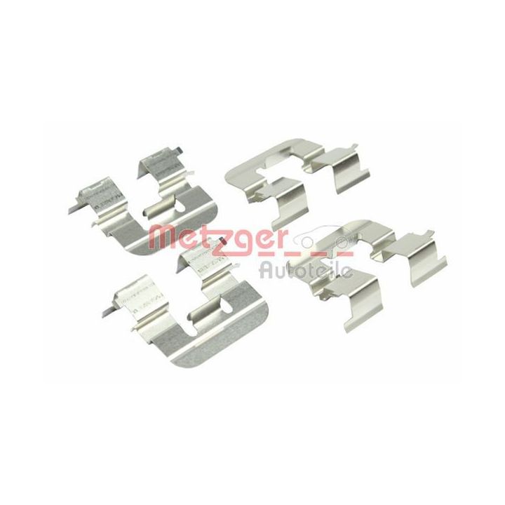 Priedų komplektas, diskinių stabdžių trinkelės METZGER 109-0024