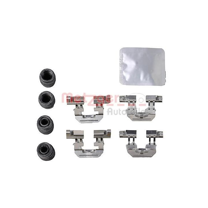 Priedų komplektas, diskinių stabdžių trinkelės METZGER 109-0025