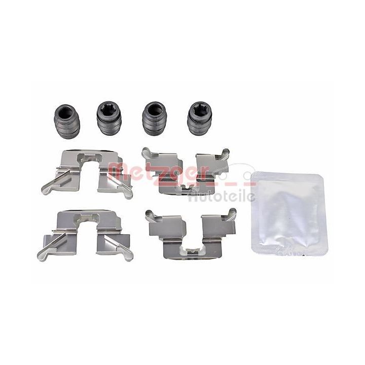 Priedų komplektas, diskinių stabdžių trinkelės METZGER 109-0047