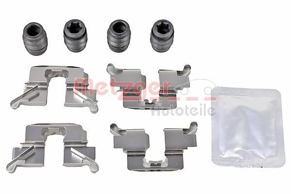 Priedų komplektas, diskinių stabdžių trinkelės METZGER 109-0047