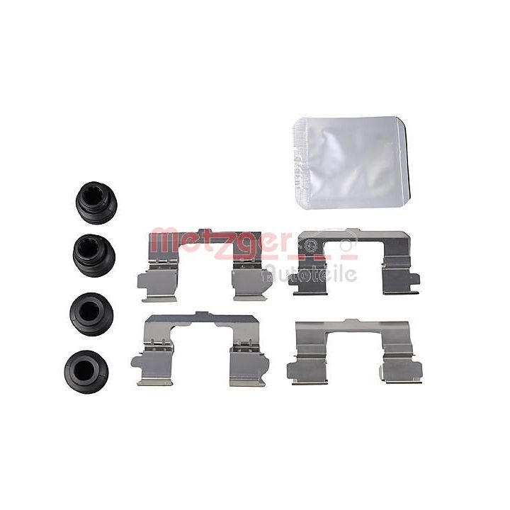 Priedų komplektas, diskinių stabdžių trinkelės METZGER 109-0048