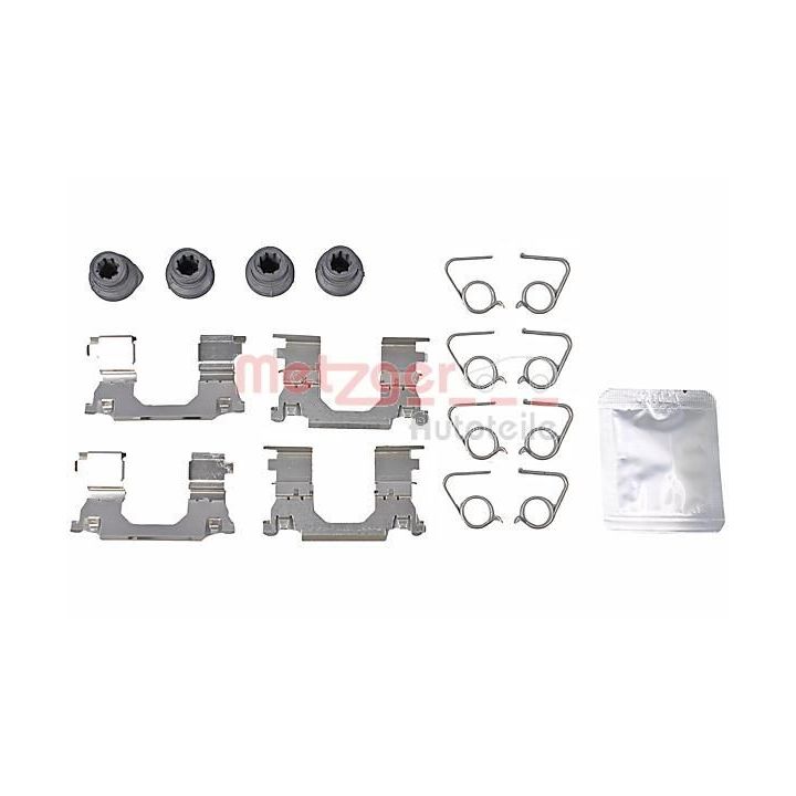 Priedų komplektas, diskinių stabdžių trinkelės METZGER 109-0053