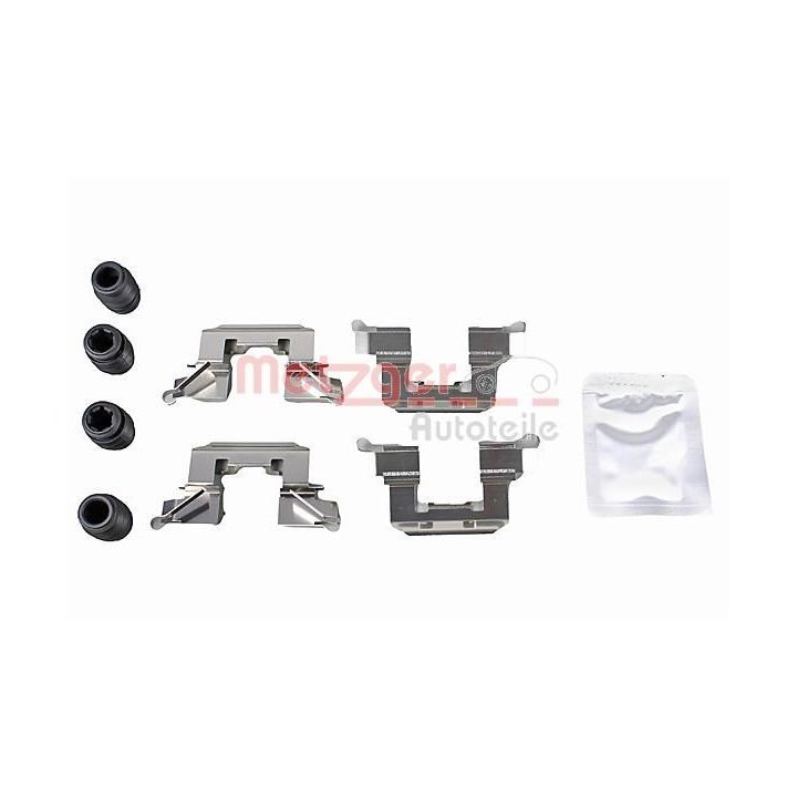 Priedų komplektas, diskinių stabdžių trinkelės METZGER 109-0062