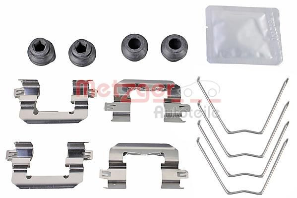 Priedų komplektas, diskinių stabdžių trinkelės METZGER 109-0063