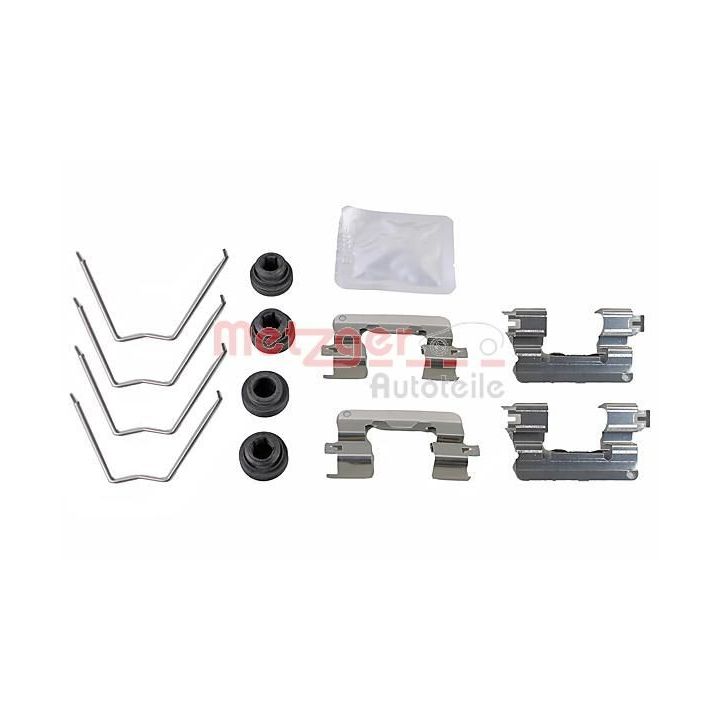 Priedų komplektas, diskinių stabdžių trinkelės METZGER 109-0065