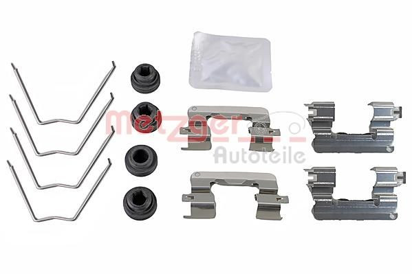 Priedų komplektas, diskinių stabdžių trinkelės METZGER 109-0065