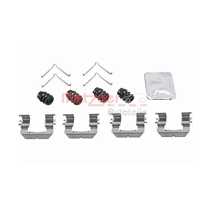 Priedų komplektas, diskinių stabdžių trinkelės METZGER 109-0089