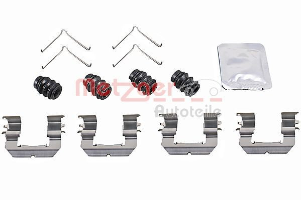 Priedų komplektas, diskinių stabdžių trinkelės METZGER 109-0089