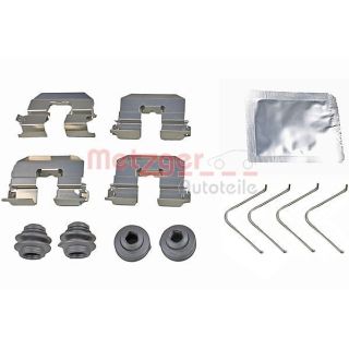 Priedų komplektas, diskinių stabdžių trinkelės METZGER 109-0095