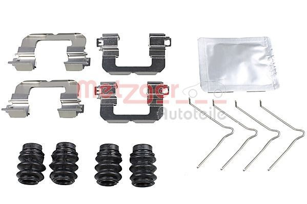 Priedų komplektas, diskinių stabdžių trinkelės METZGER 109-0099