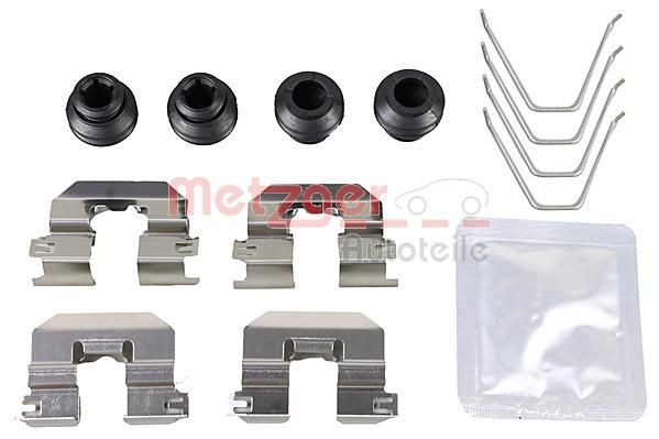 Priedų komplektas, diskinių stabdžių trinkelės METZGER 109-0100