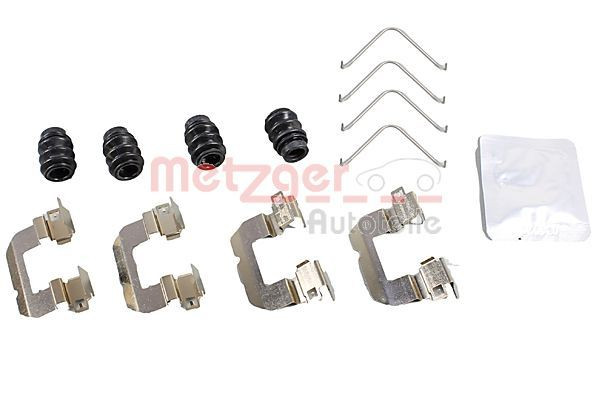 Priedų komplektas, diskinių stabdžių trinkelės METZGER 109-0102