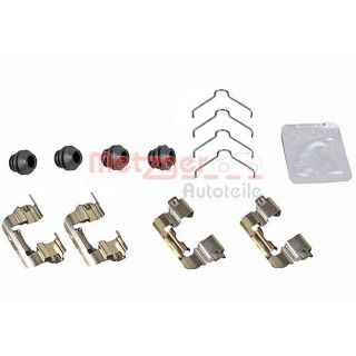 Priedų komplektas, diskinių stabdžių trinkelės METZGER 109-0105