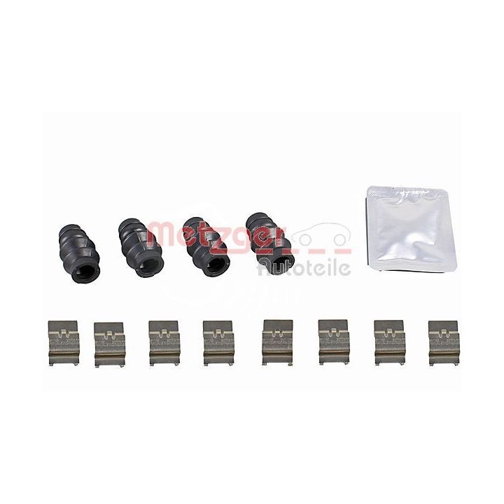 Priedų komplektas, diskinių stabdžių trinkelės METZGER 109-0110