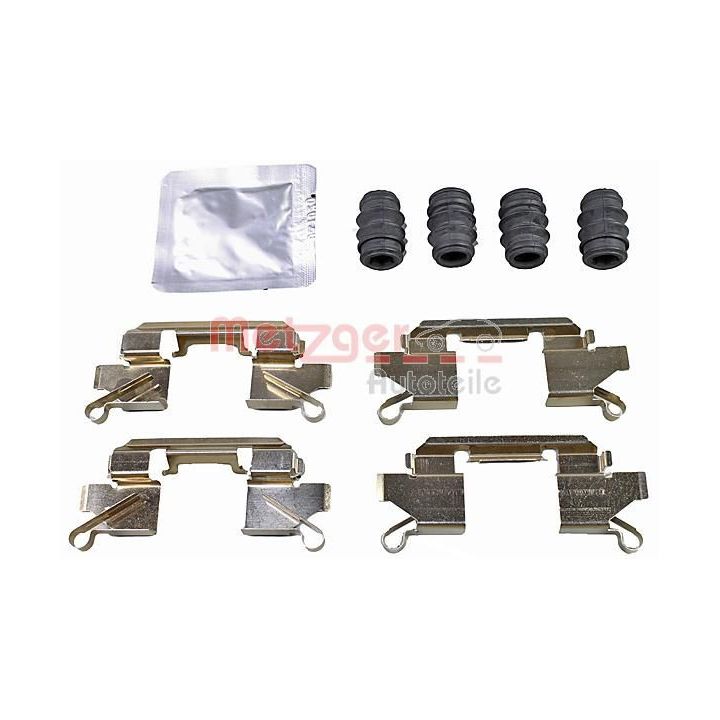 Priedų komplektas, diskinių stabdžių trinkelės METZGER 109-0111