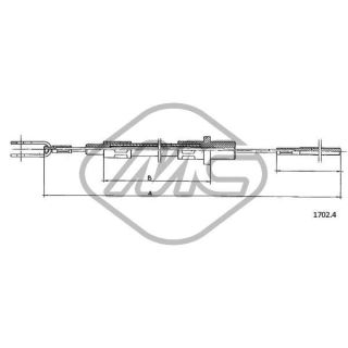 Sankabos trosas Metalcaucho 81101