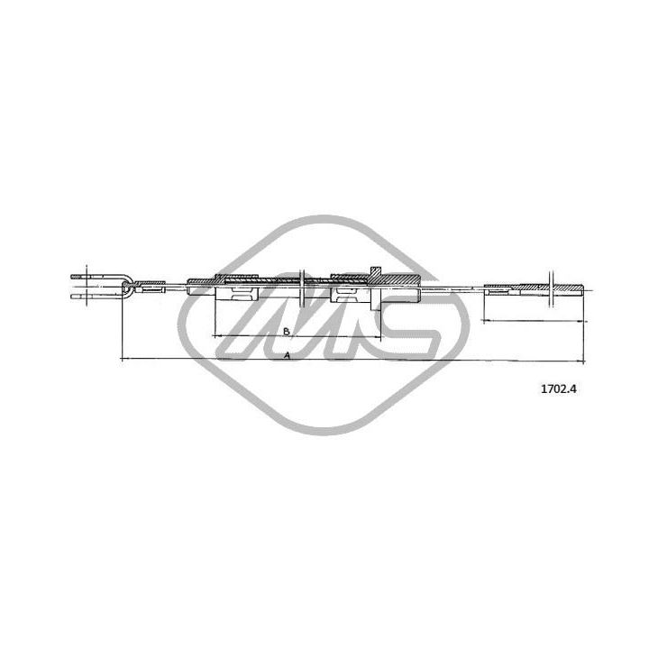 Sankabos trosas Metalcaucho 81101