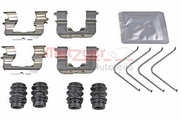 Priedų komplektas, diskinių stabdžių trinkelės METZGER 109-0118