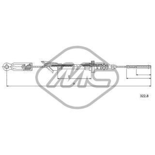 Sankabos trosas Metalcaucho 82061