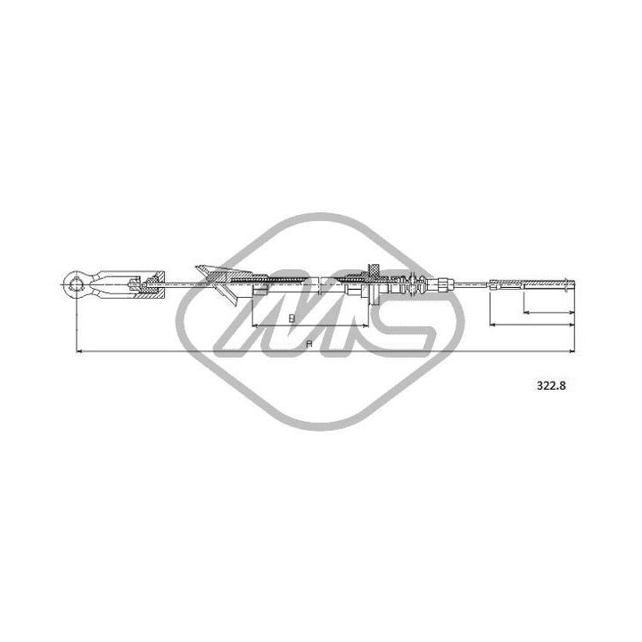 Sankabos trosas Metalcaucho 82061