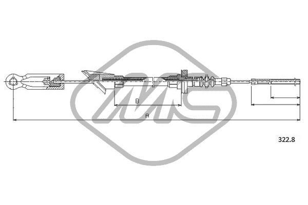 Sankabos trosas Metalcaucho 82061