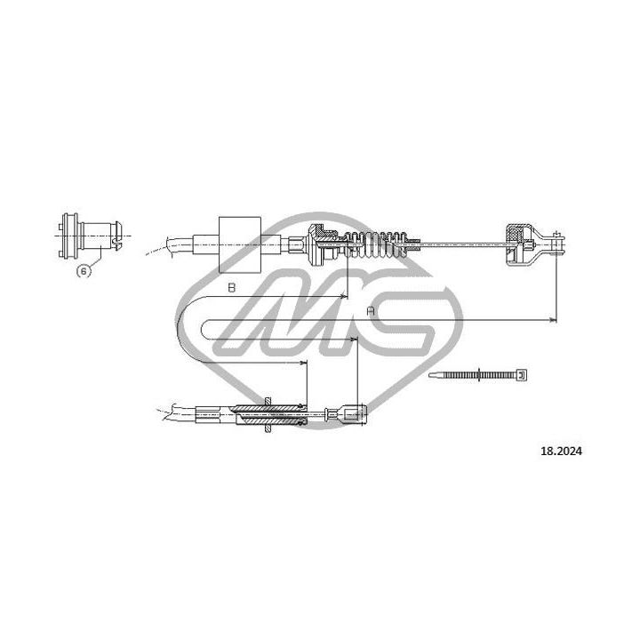 Sankabos trosas Metalcaucho 82241
