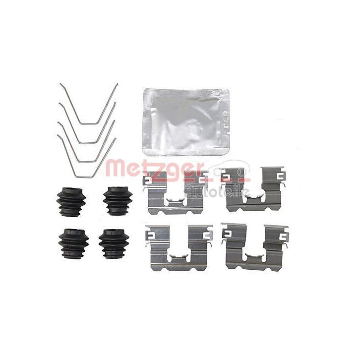 Priedų komplektas, diskinių stabdžių trinkelės METZGER 109-0137