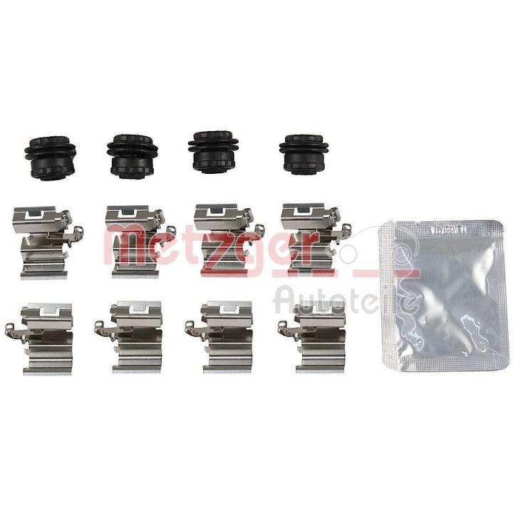 Priedų komplektas, diskinių stabdžių trinkelės METZGER 109-0140