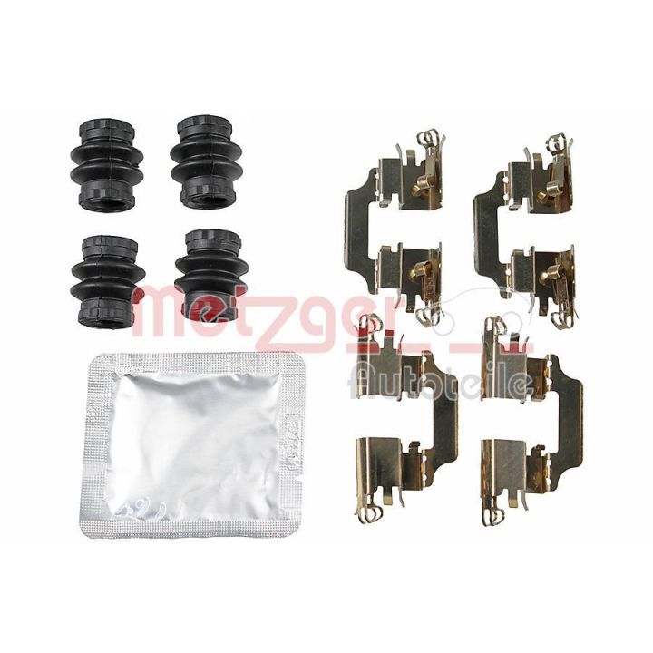 Priedų komplektas, diskinių stabdžių trinkelės METZGER 109-0158