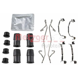 Priedų komplektas, diskinių stabdžių trinkelės METZGER 109-0167