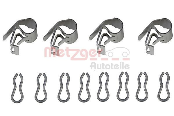 Priedų komplektas, diskinių stabdžių trinkelės METZGER 109-1055