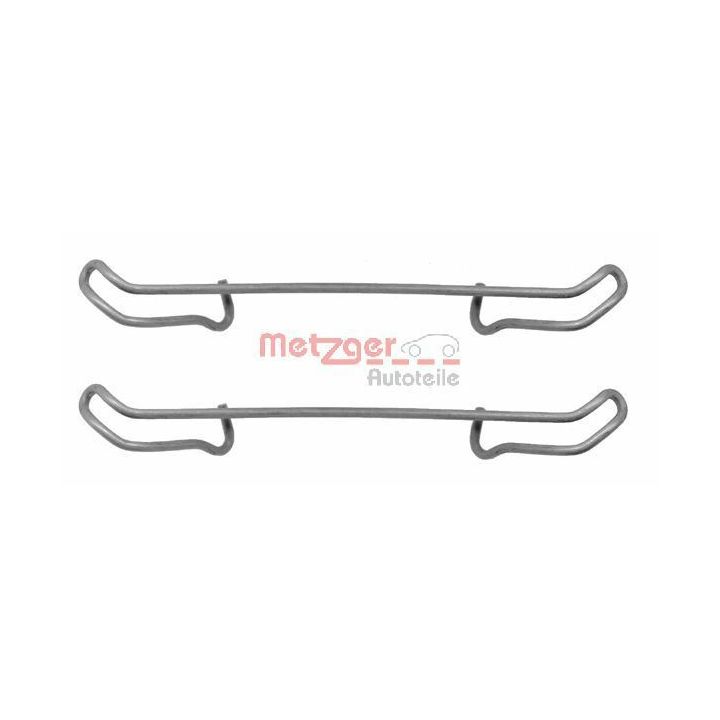 Priedų komplektas, diskinių stabdžių trinkelės METZGER 109-1056