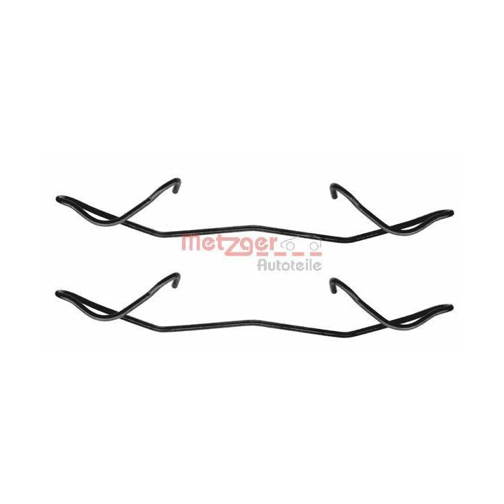 Priedų komplektas, diskinių stabdžių trinkelės METZGER 109-1180