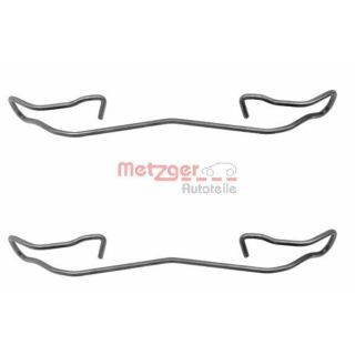 Priedų komplektas, diskinių stabdžių trinkelės METZGER 109-1187