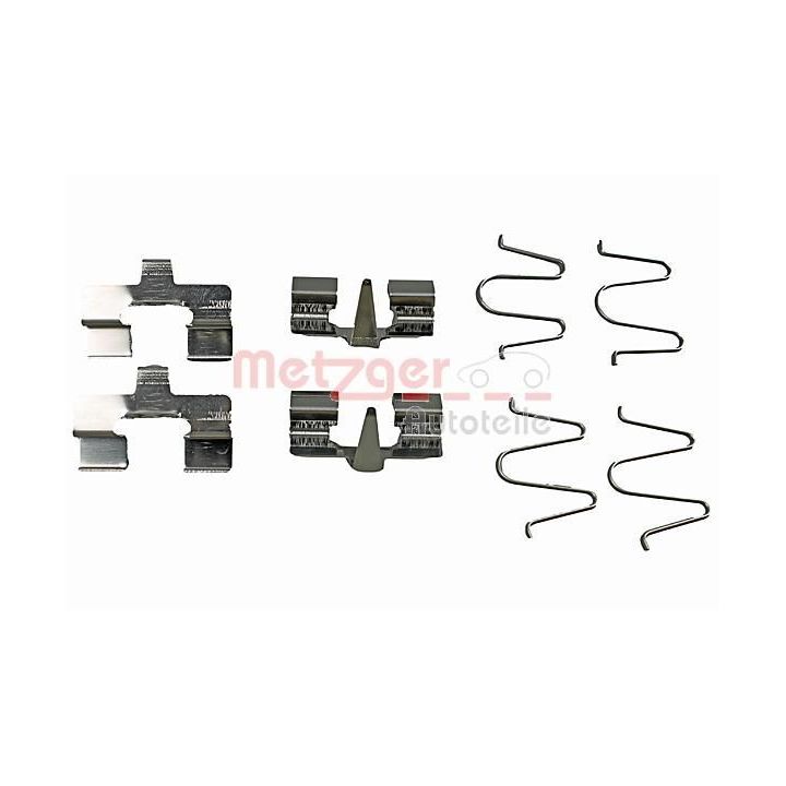 Priedų komplektas, diskinių stabdžių trinkelės METZGER 109-1207