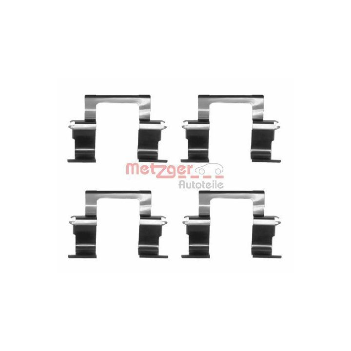 Priedų komplektas, diskinių stabdžių trinkelės METZGER 109-1274